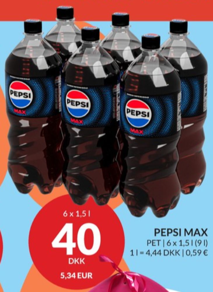 Pepsi Max, Cola 6 pk.