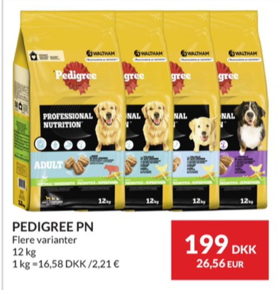 Pedigree, Hundefoder