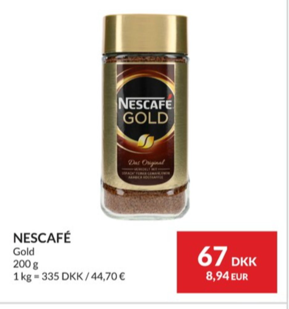 Nescafe Gold, Instant Kaffe