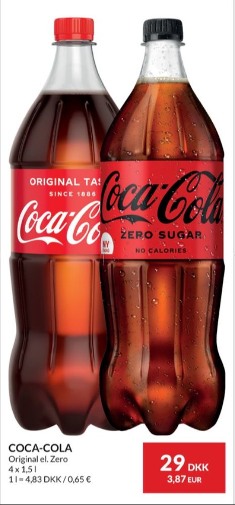 Coca Cola Zero, Cola 4 pk.