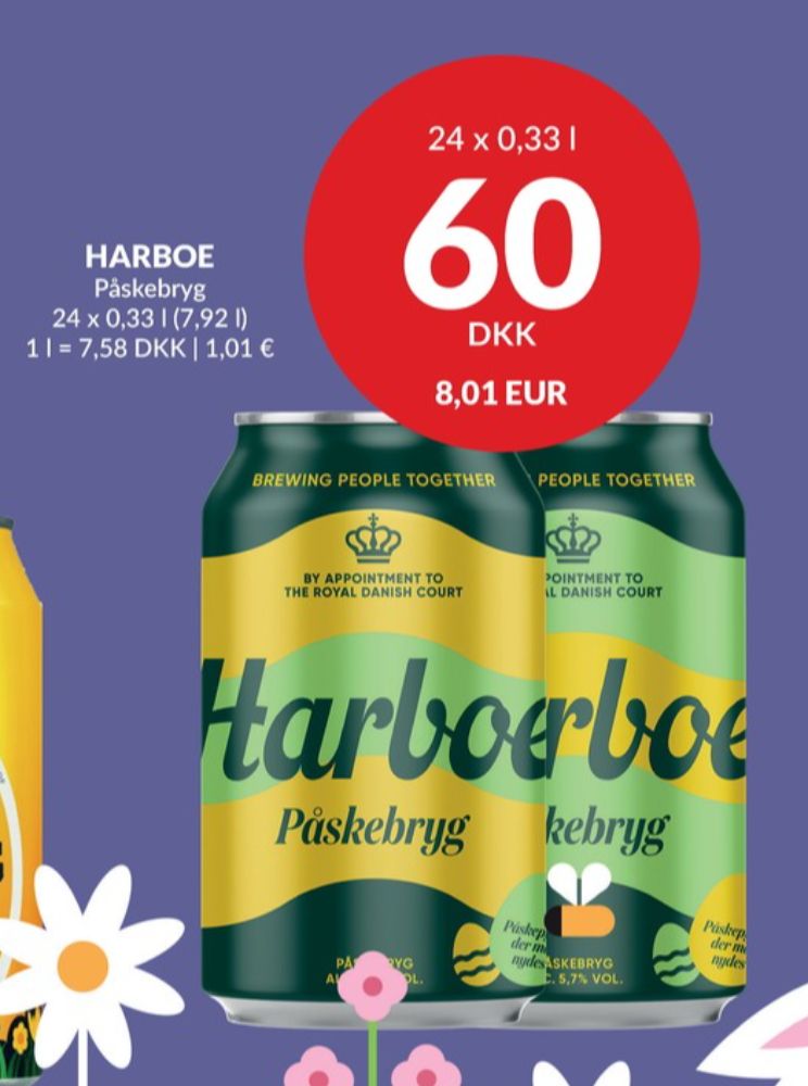 Harboe Påskebryg, Øl 24 pk.