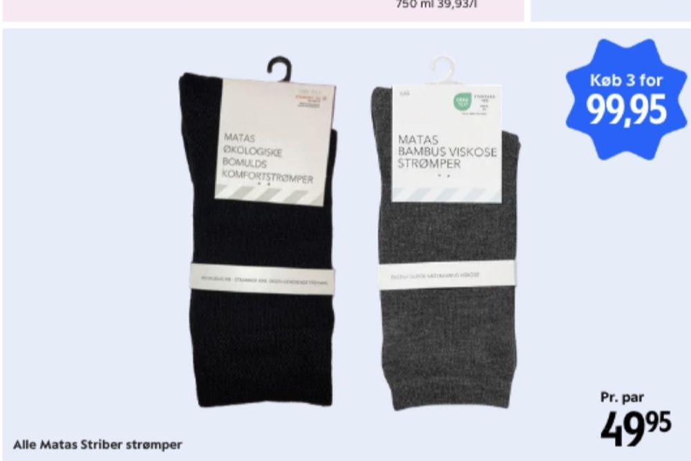 Matas, Strømper