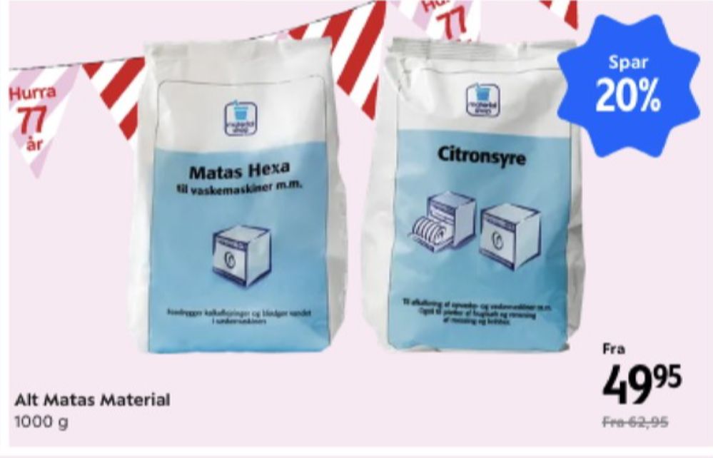 Material Shop, Citronsyre