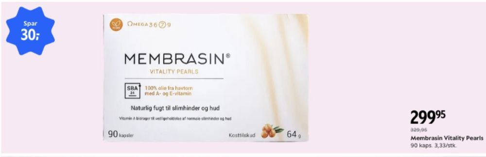 Membrasin, Kosttilskud