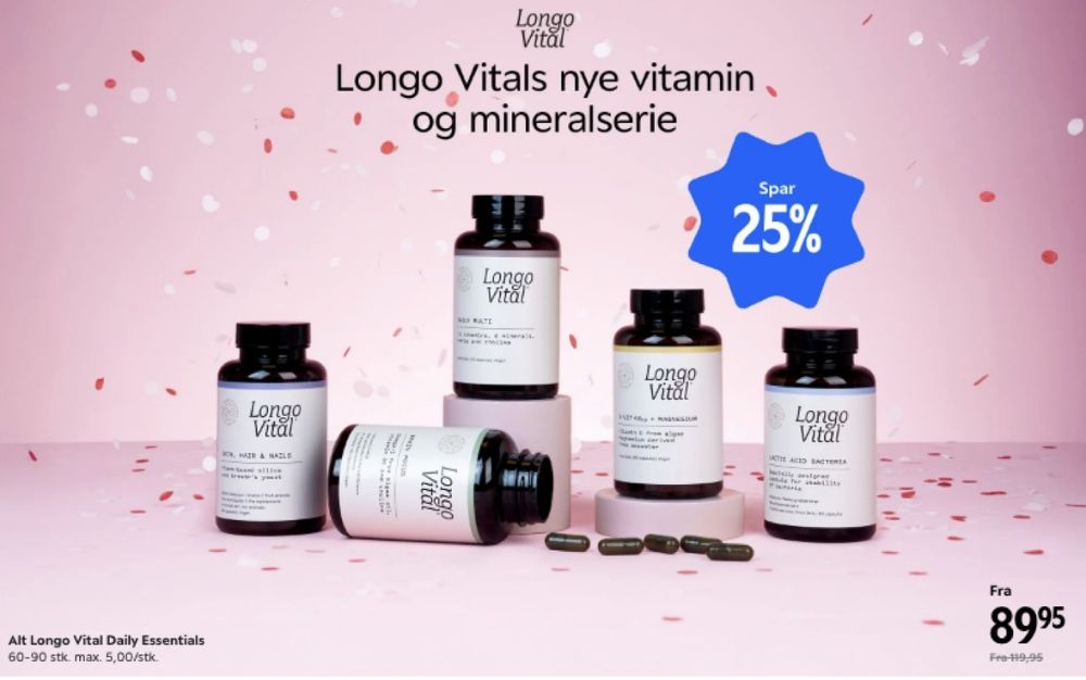 Longo Vital, Kosttilskud