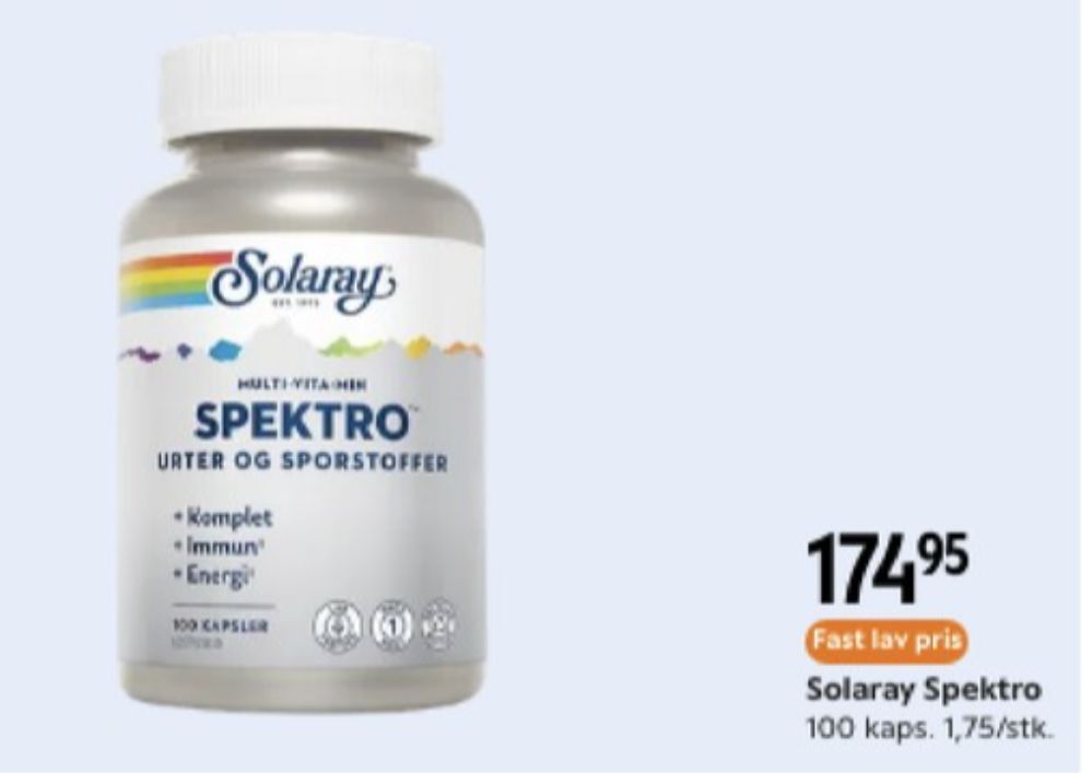 Solaray, Kosttilskud