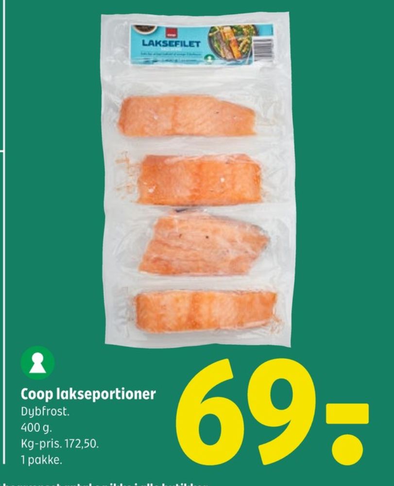 Coop, Lakseportioner