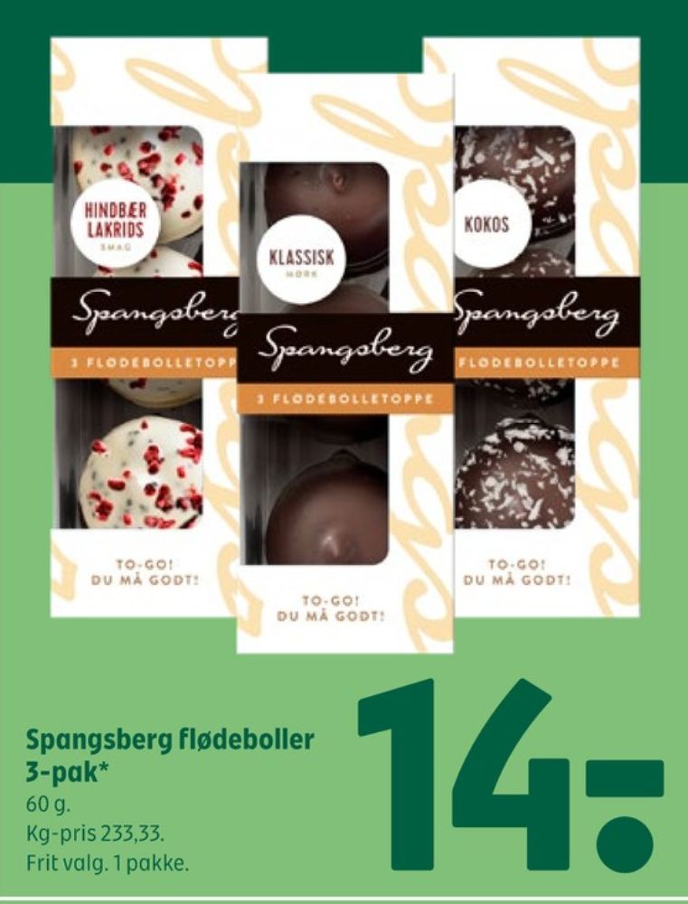 Spangsberg, Flødeboller Kokos