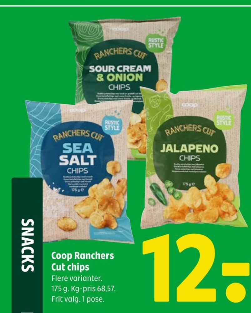 Coop Ranchers Cut, Sea Salt Chips