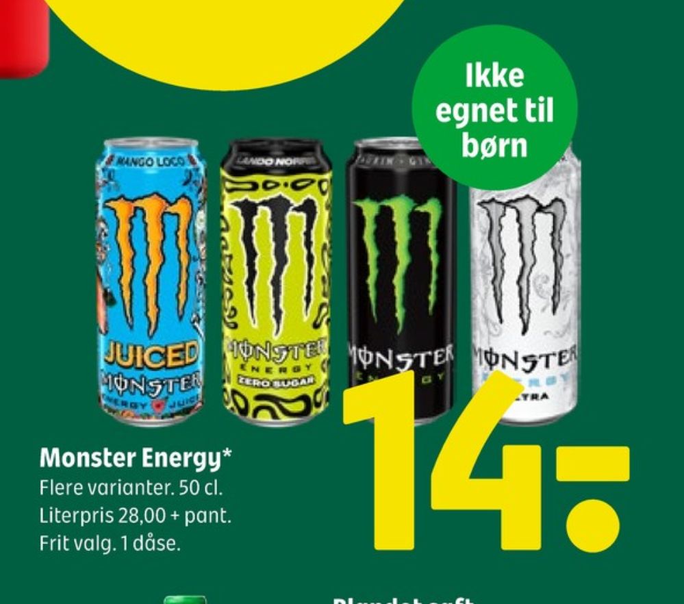 Monster Ultra Energy, Energidrik