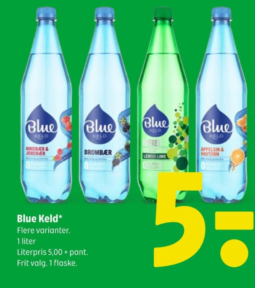 Blue Keld Appelsin & Havtorn, Mineralvand med brus, appelsin og havtorn