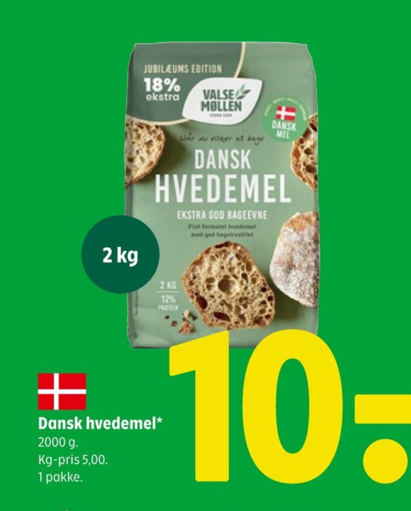 Valsemøllen, Hvedemel