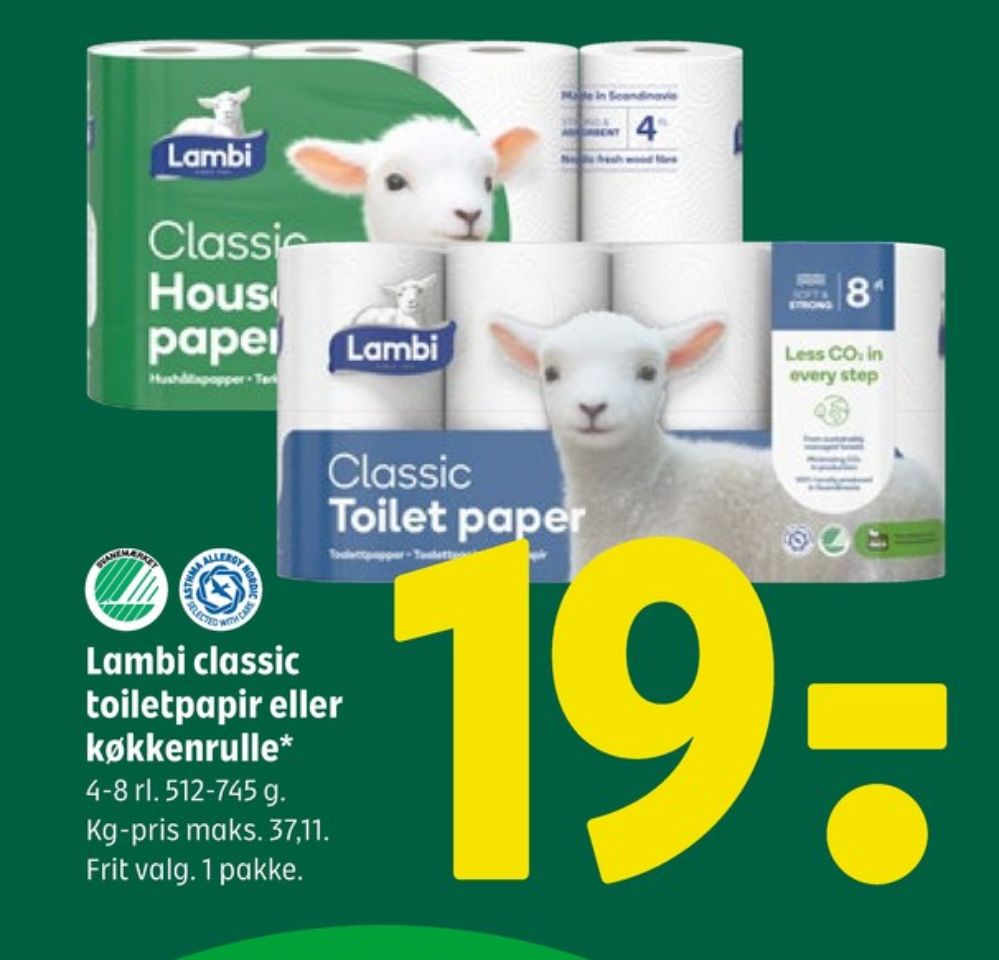 Lambi Classic, Toiletpapir
