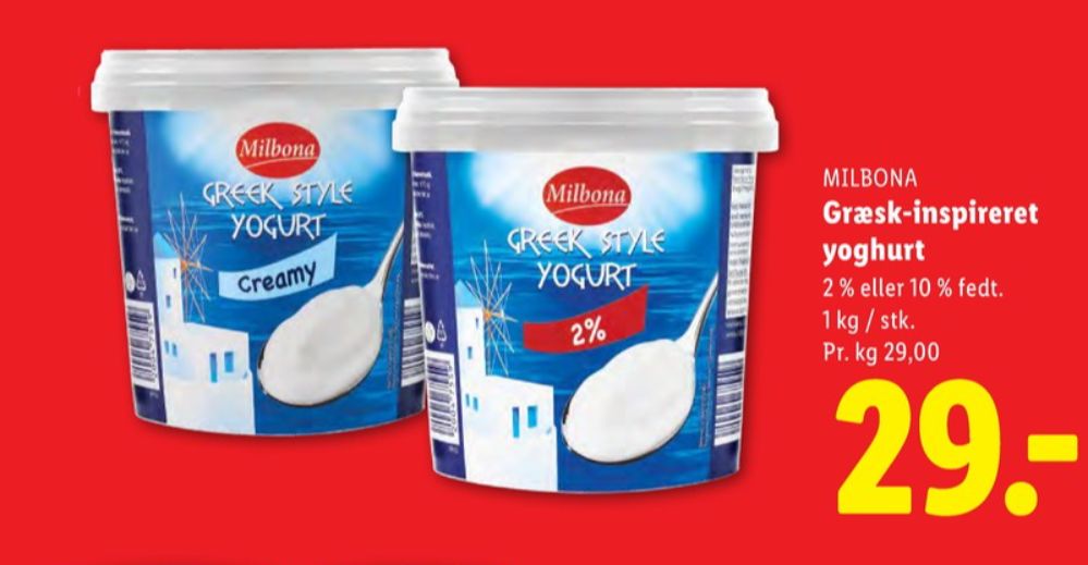 Milbona, Greek Style Yoghurt Creamy