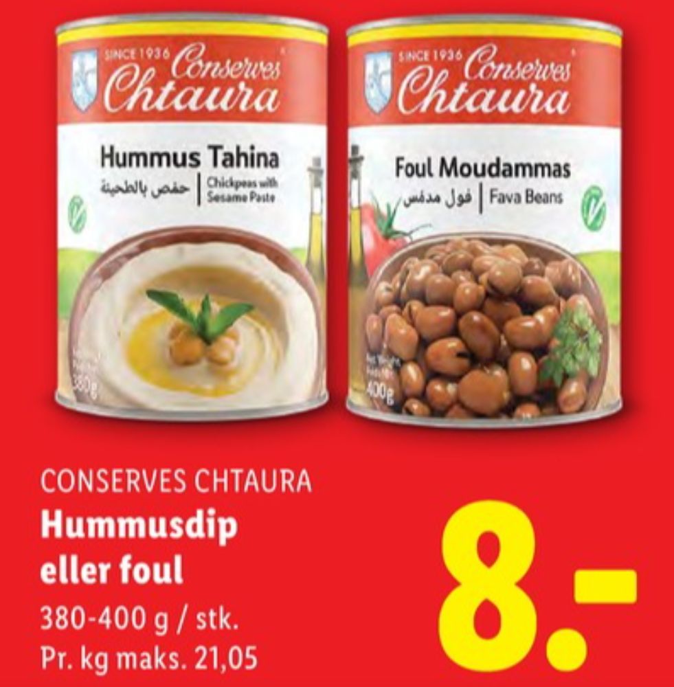 Conserves Chtaura, Bønner