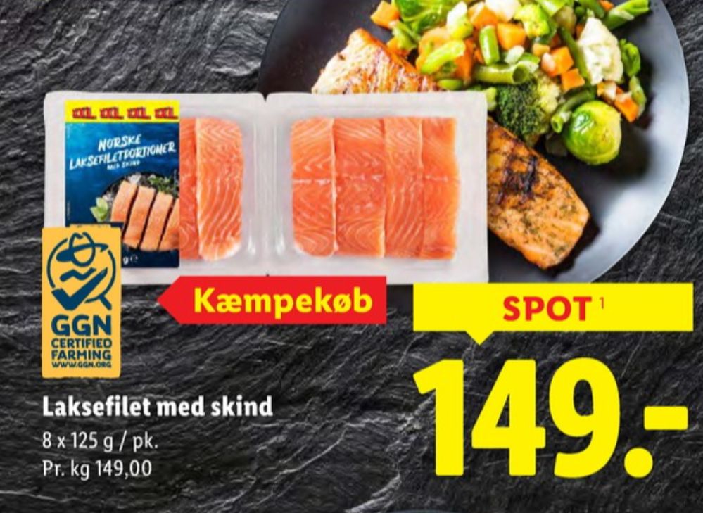 Havblå, Laksefilet