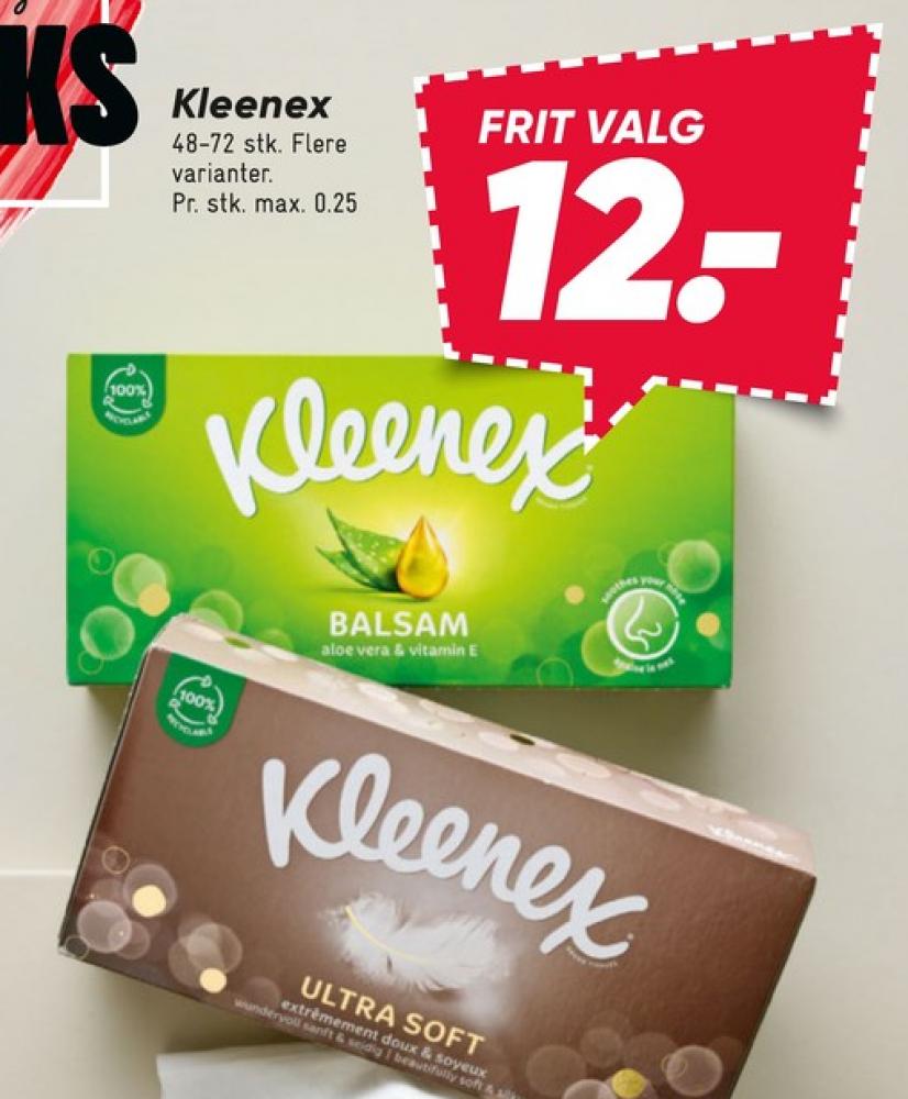 Kleenex, Lommetørklæder