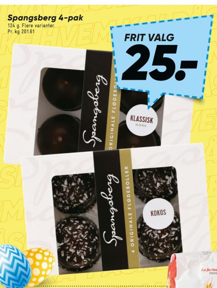 Spangsberg, Flødeboller Kokos