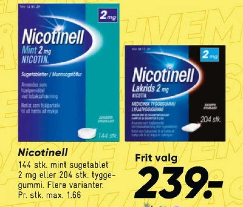 Nicotinell, Nikotintyggegummi