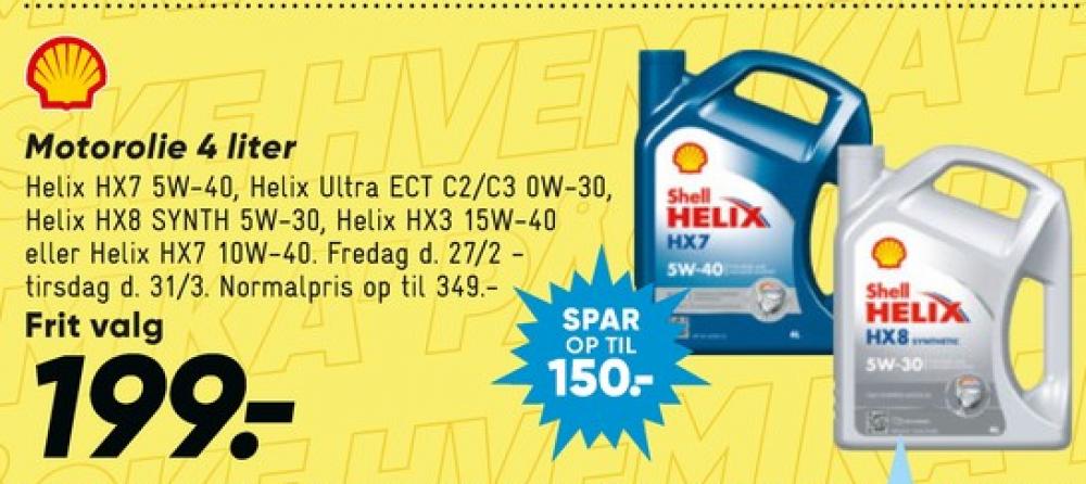 Shell Helix, Motorolie