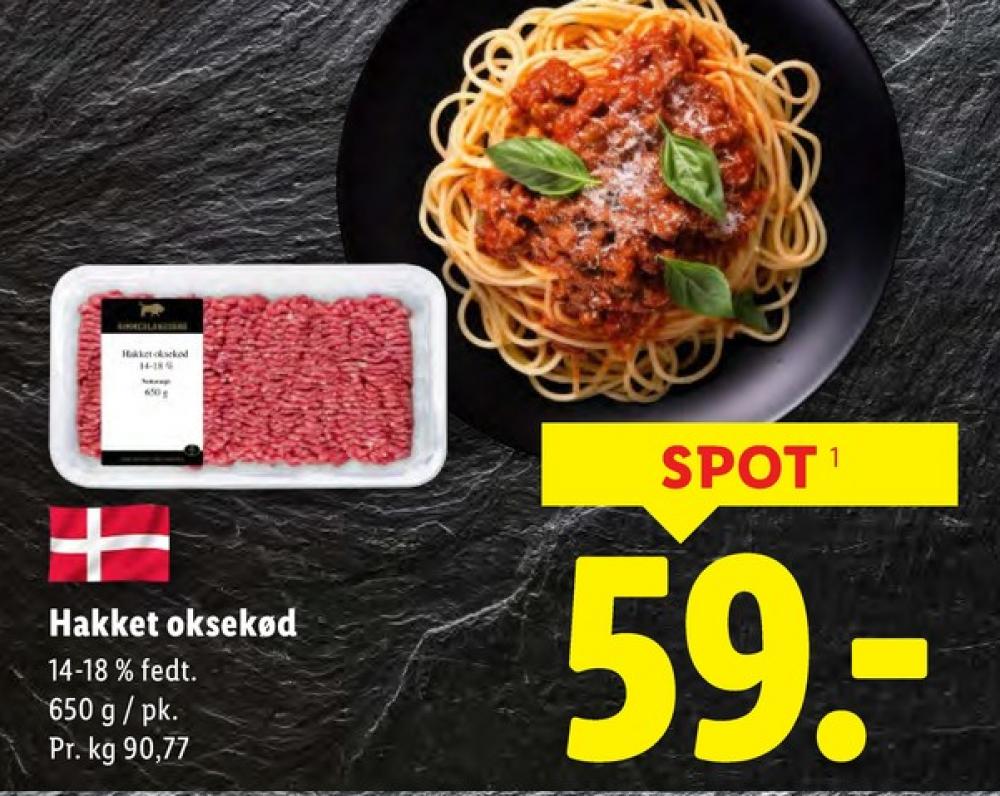 Himmerlandskød, Hakket oksekød 14-18%