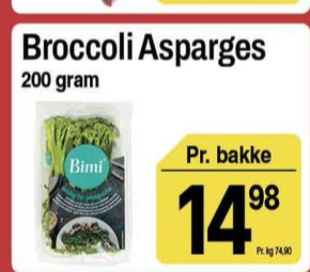 Bimi, Aspargesbroccoli