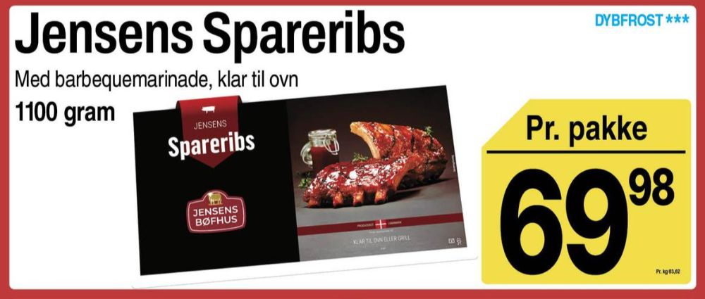 Jensens, Spareribs