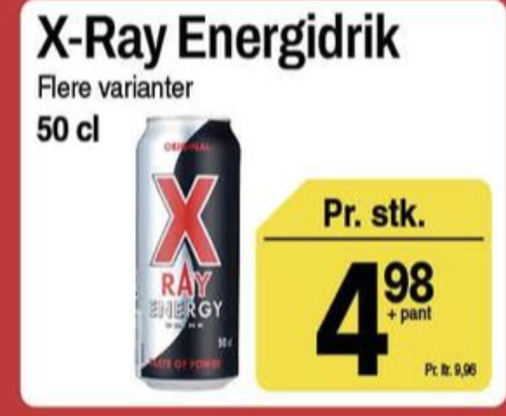 X-Ray Original, Energidrik