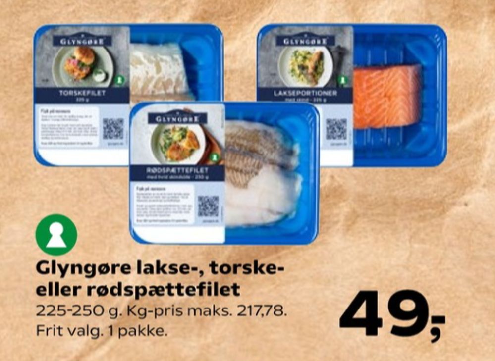 Glyngøre, Lakseportioner