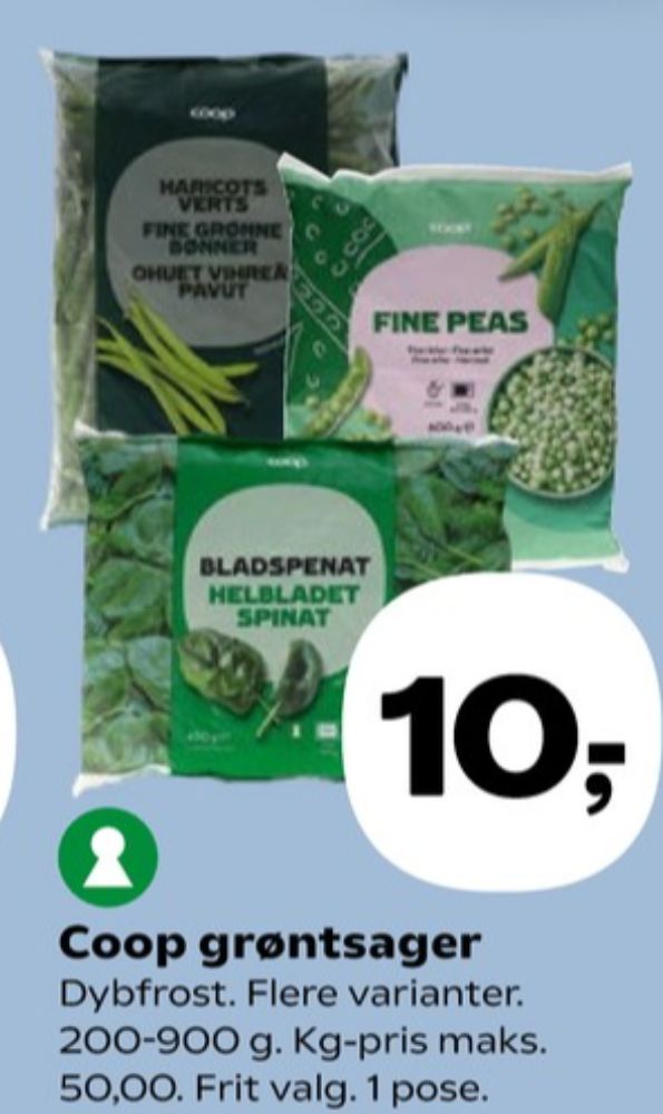 Coop, Helbladet Spinat