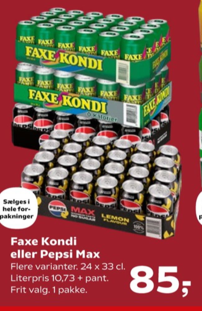 Pepsi Max Lemon, Cola 24 pk.