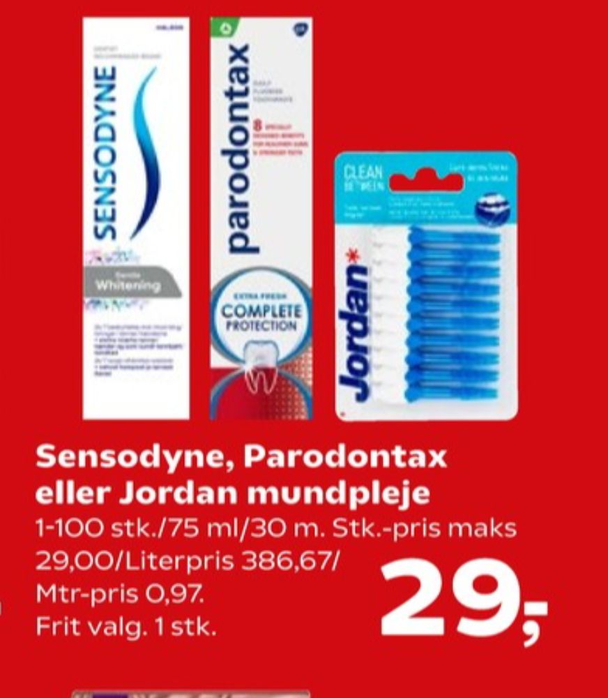 Jordan 3-in-1 flosser, Tandstikker