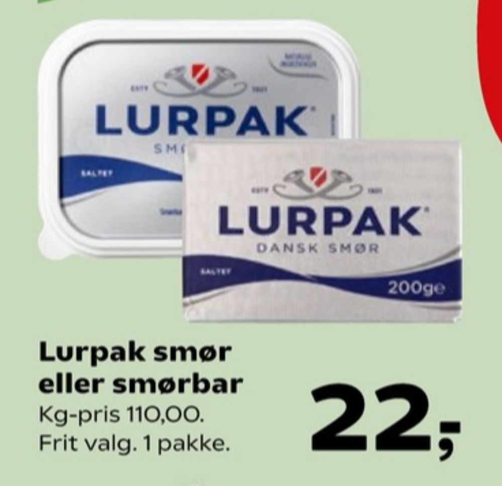 Lurpak, Smørbar
