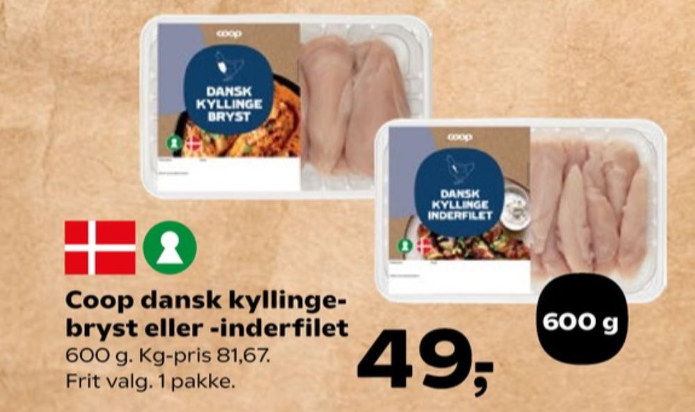 Coop, Kyllingebrystfilet