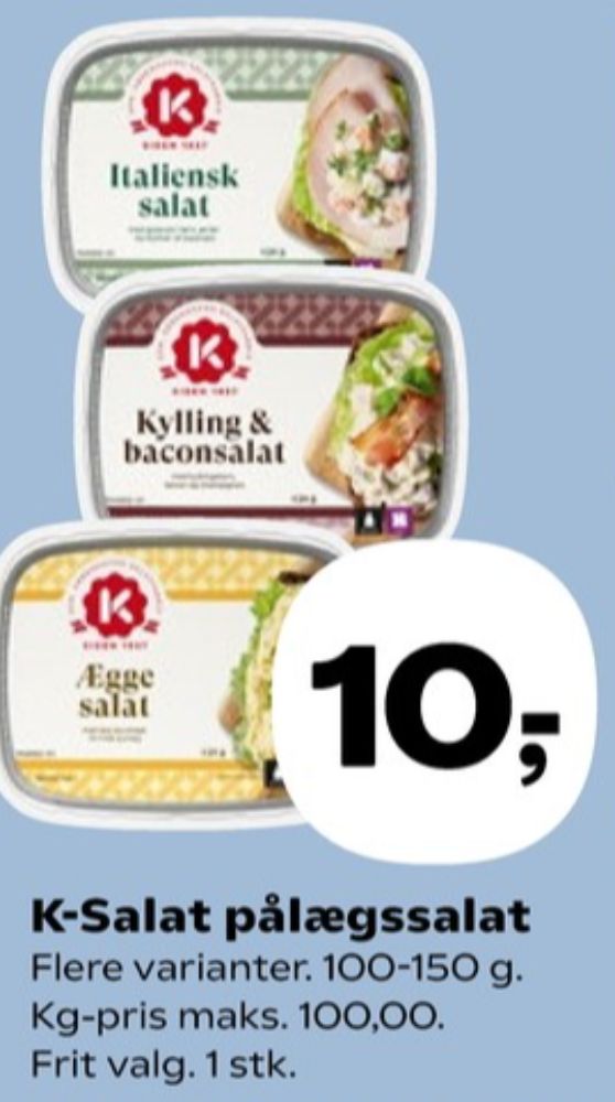 K-salat, Kylling & Baconsalat