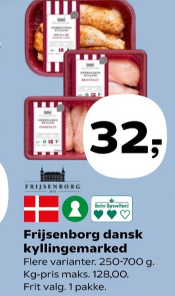 Frijsenborg, Kyllingebrystfilet