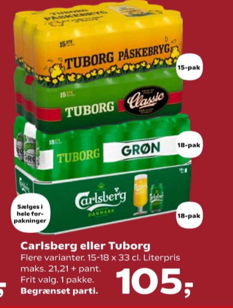 Tuborg Påskebryg, Øl 15 pk.