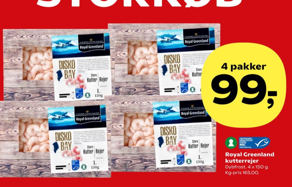 Royal Greenland, Rejer