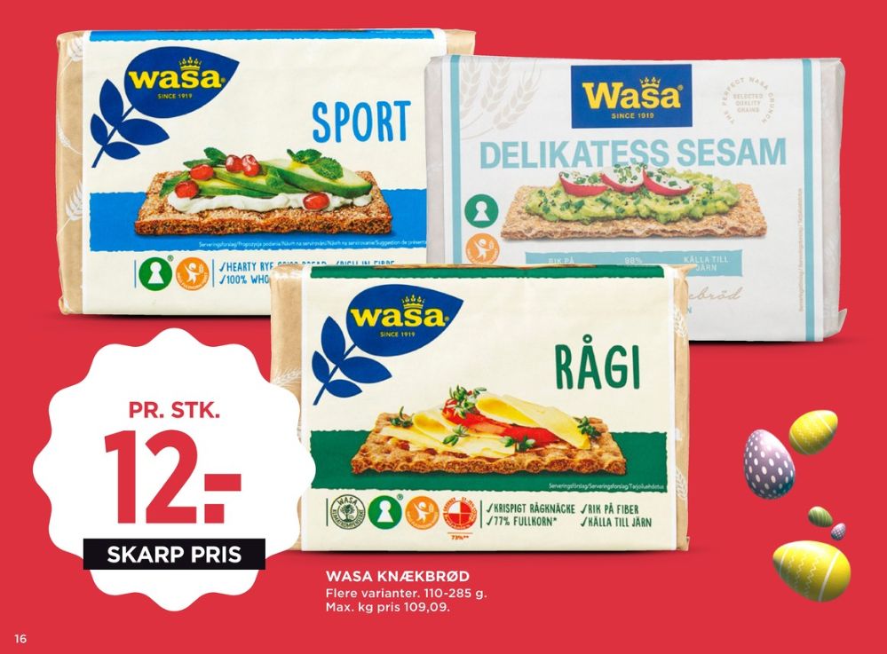 Wasa, Delikatesse Sesam knækbrød