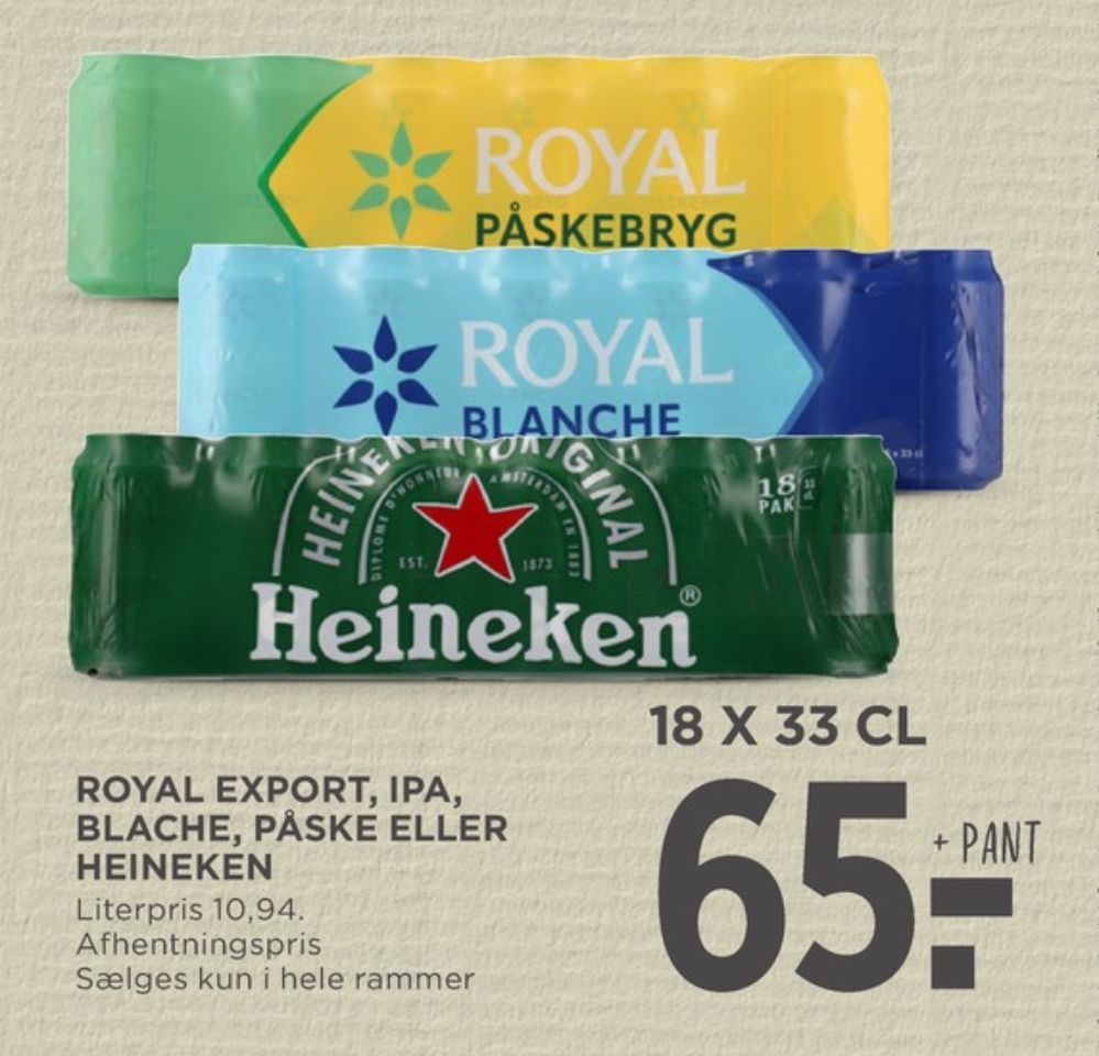 Royal Export, Øl 18 pk.