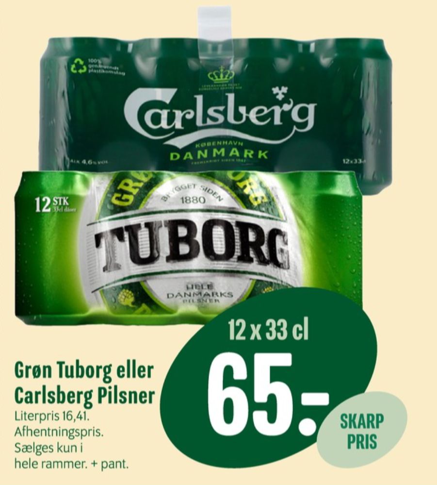Carlsberg Pilsner, Øl 12 pk.