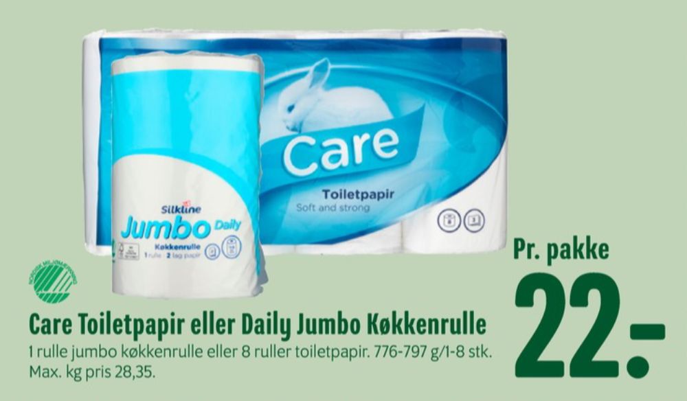 Silkline Care, Toiletpapir