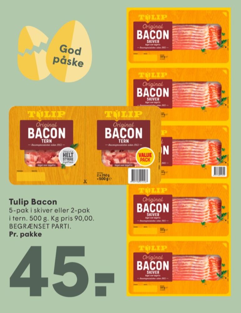 Tulip, Baconskiver