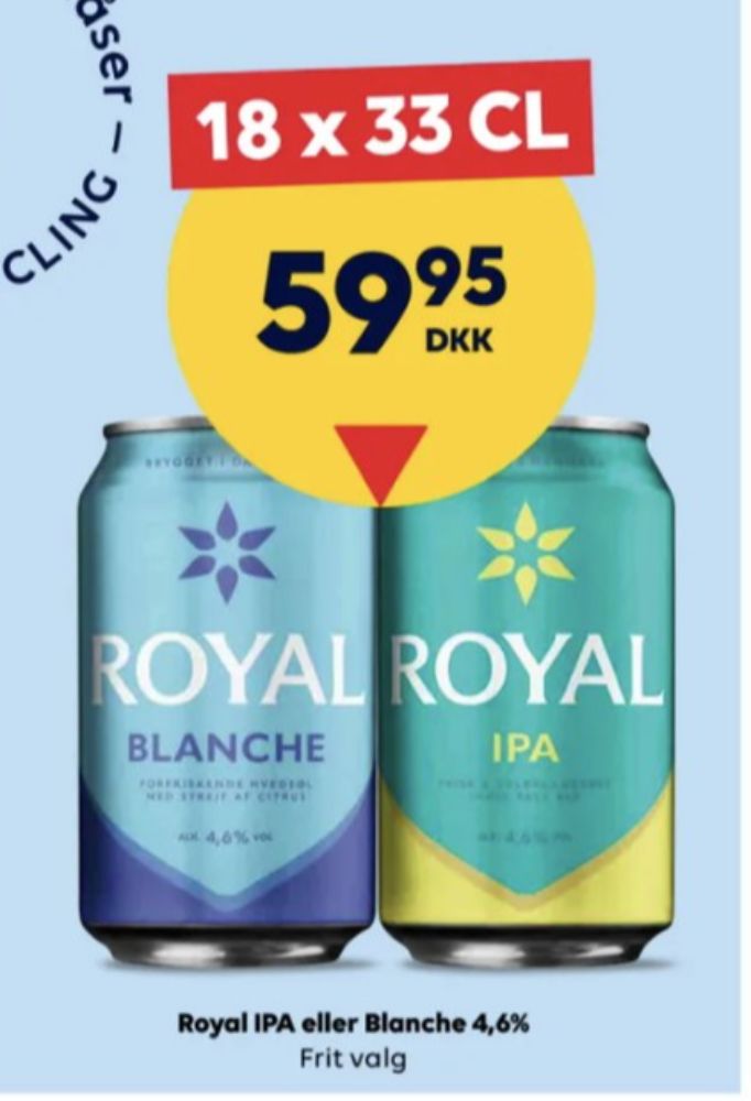 Royal Blanche, Øl 18 pk.