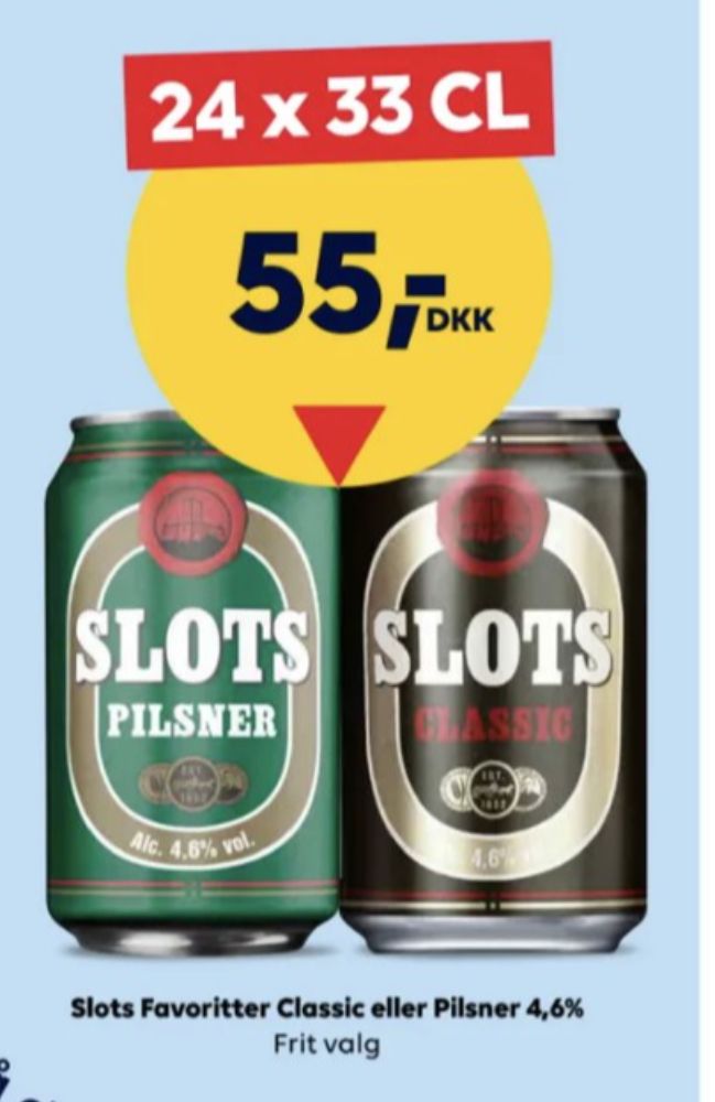 Slots Classic, Øl 24 pk.