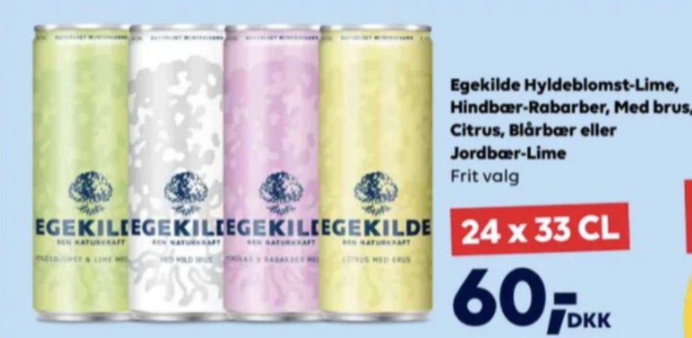 Egekilde Citrus, Mineralvand med brus 24 pk.