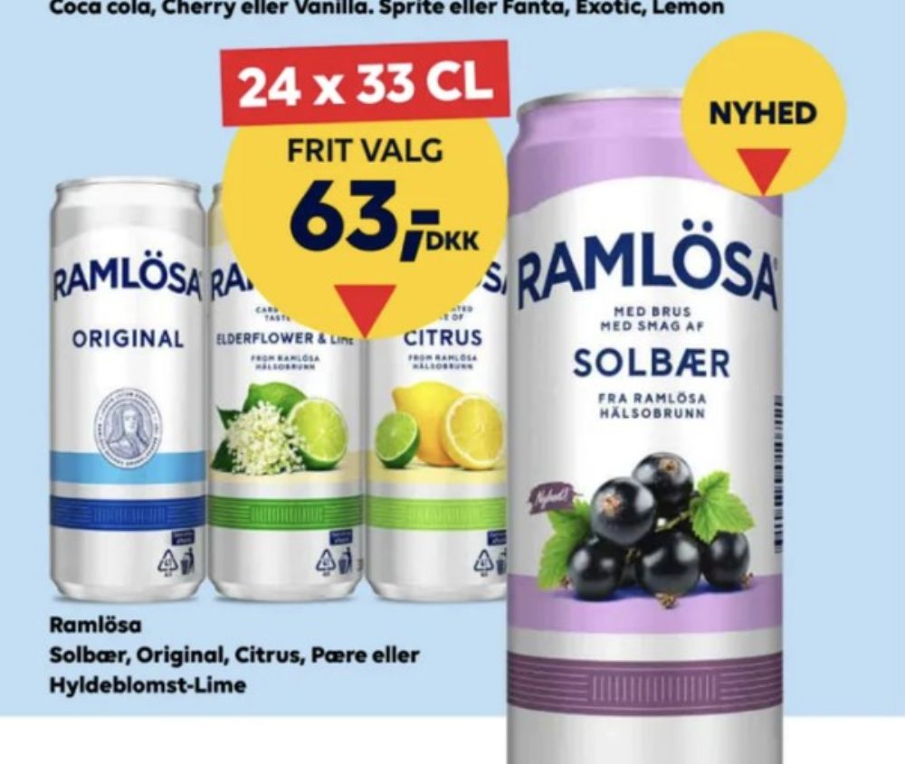 Ramlösa Citrus, Mineralvand med brus 24 pk.