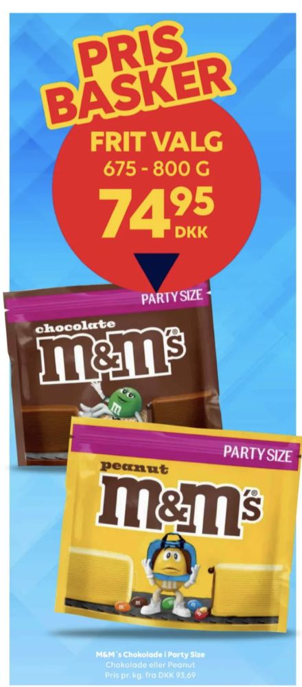 M&Ms, Chokoladepastiller Chocolate