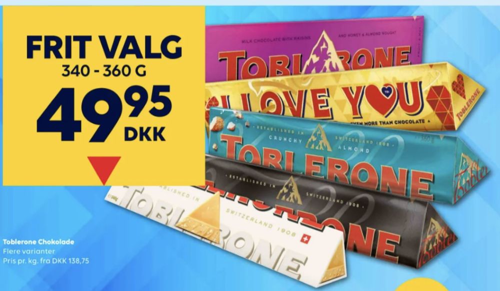 Toblerone, Chokolade Crunchy Almonds