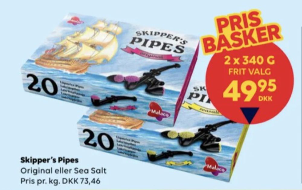 Skippers Pipes, Lakridspiber